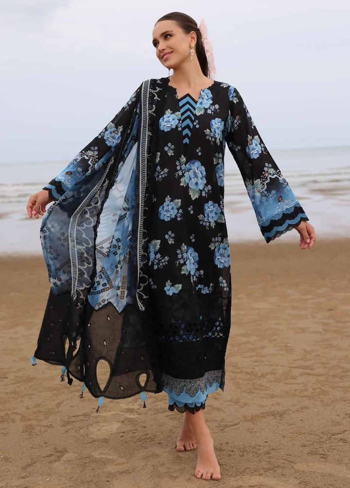 Gardenia by Nureh Embroidered Lawn Suit Unstitched 3 Piece NU25GL NSG-171 - Summer Collection