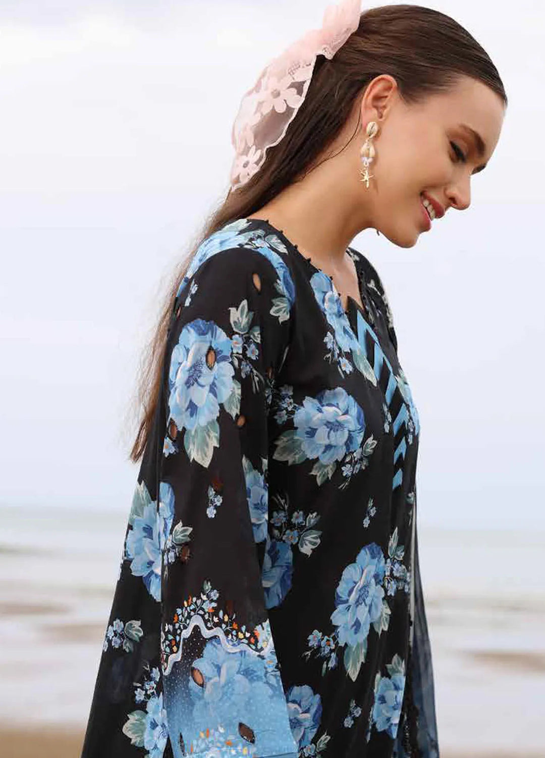 Gardenia by Nureh Embroidered Lawn Suit Unstitched 3 Piece NU25GL NSG-171 - Summer Collection