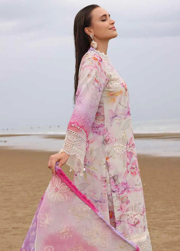 Gardenia by Nureh Embroidered Lawn Suit Unstitched 3 Piece NU25GL NSG-172 - Summer Collection