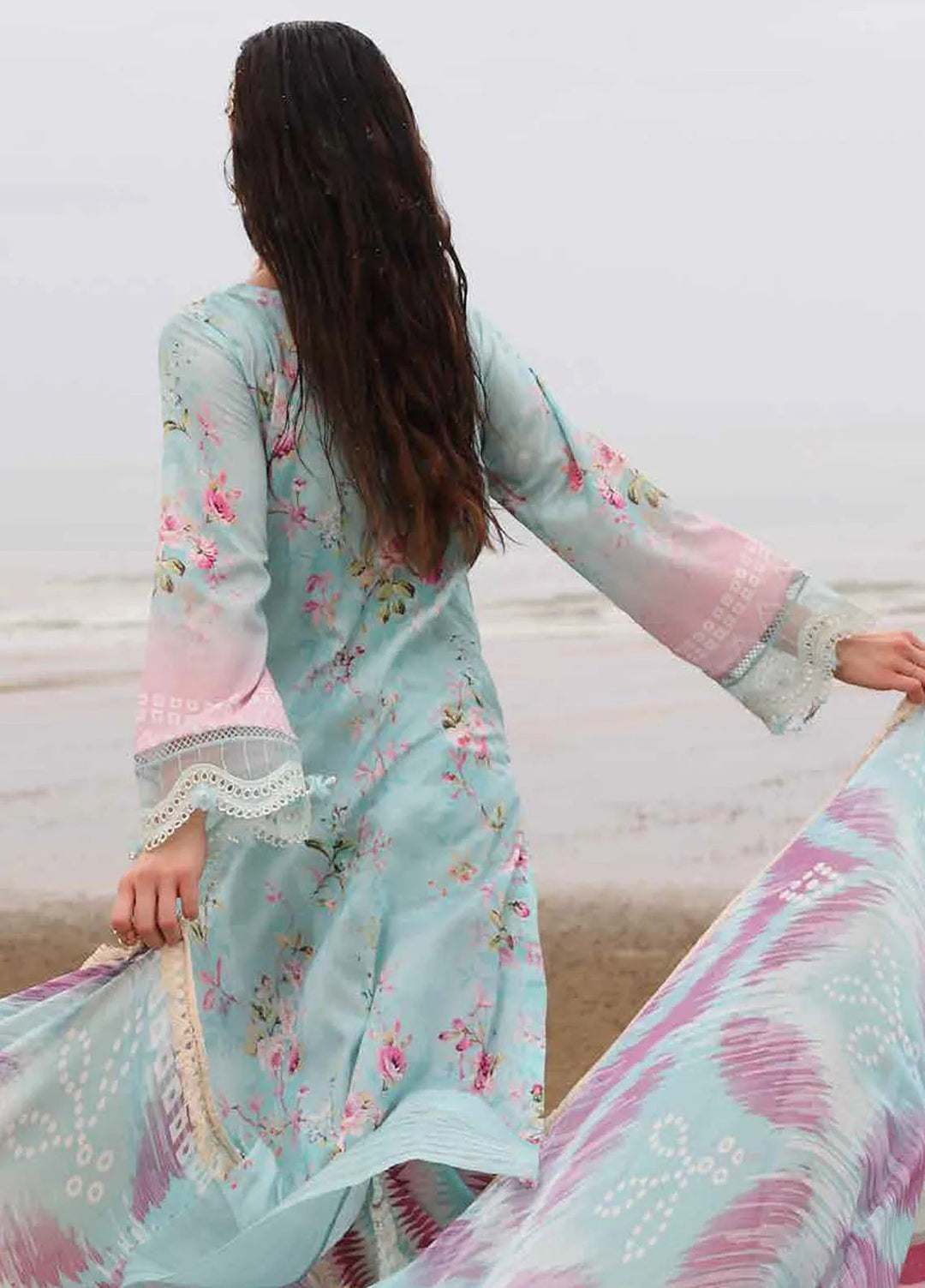 Gardenia by Nureh Embroidered Lawn Suit Unstitched 3 Piece NU25GL NSG-173 - Summer Collection