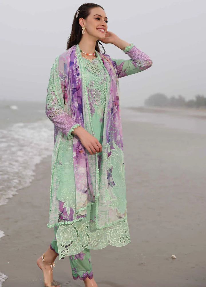 Gardenia by Nureh Embroidered Lawn Suit Unstitched 3 Piece NU25GL NSG-174 - Summer Collection