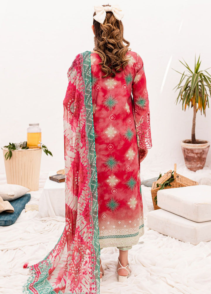 Gardenia by Nureh Embroidered Lawn Suits Unstitched 3 Piece NU24G NSG-142 - Summer Collection