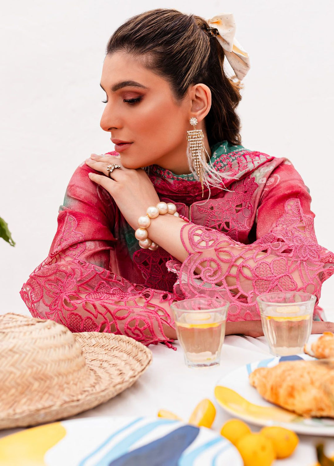 Gardenia by Nureh Embroidered Lawn Suits Unstitched 3 Piece NU24G NSG-142 - Summer Collection