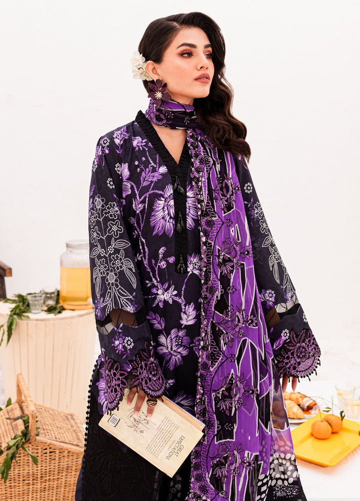 Gardenia by Nureh Embroidered Lawn Suits Unstitched 3 Piece NU24G NSG-149 - Summer Collection