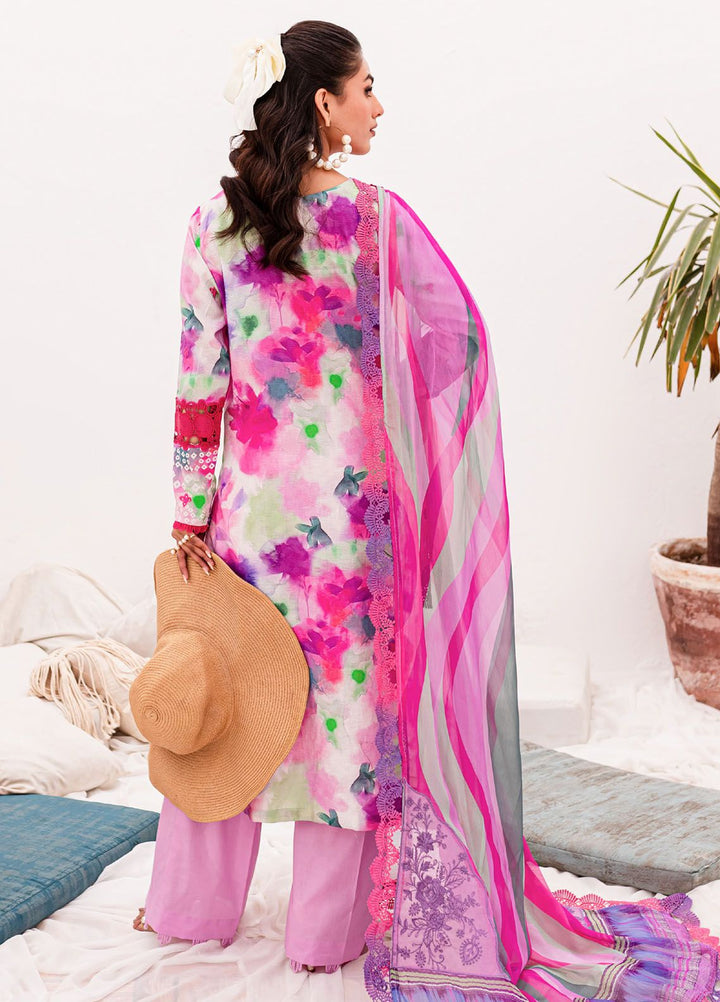 Gardenia by Nureh Embroidered Lawn Suits Unstitched 3 Piece NU24G NSG-150 - Summer Collection