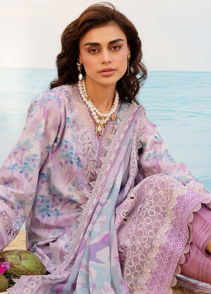 Gardenia by Nureh Embroidered N Printed Lawn Suits Unstitched 3 Piece NU25GEP NSG-192 - Summer Collection