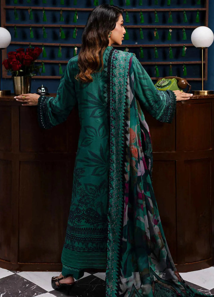 Gardenia By Nureh Embroidered Slub Suit Unstitched 3 Piece NU24GW NSG-160 - Winter Collection