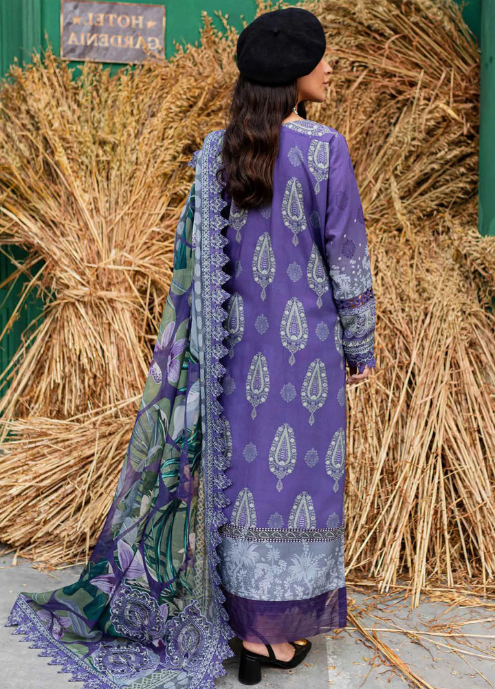 Gardenia By Nureh Embroidered Slub Suit Unstitched 3 Piece NU24GW NSG-162 - Winter Collection