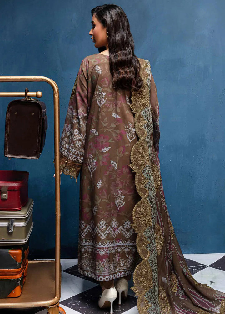 Gardenia By Nureh Embroidered Slub Suit Unstitched 3 Piece NU24GW NSG-163 - Winter Collection