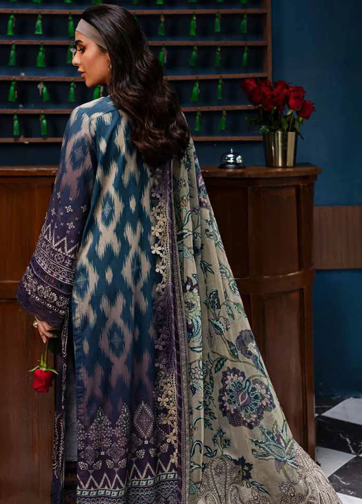 Gardenia By Nureh Embroidered Slub Suit Unstitched 3 Piece NU24GW NSG-164 - Winter Collection