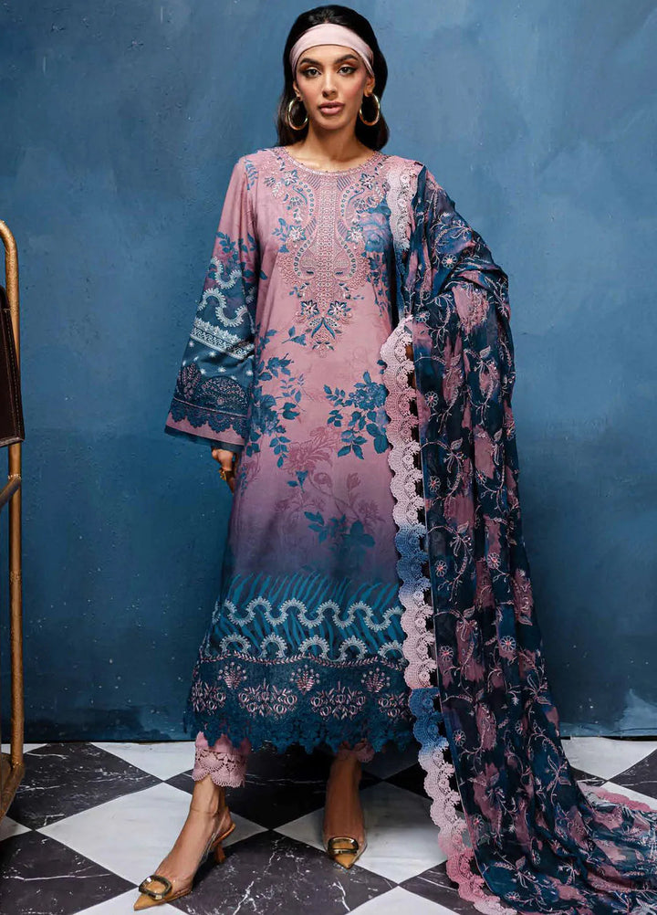 Gardenia By Nureh Embroidered Slub Suit Unstitched 3 Piece NU24GW NSG-167 - Winter Collection