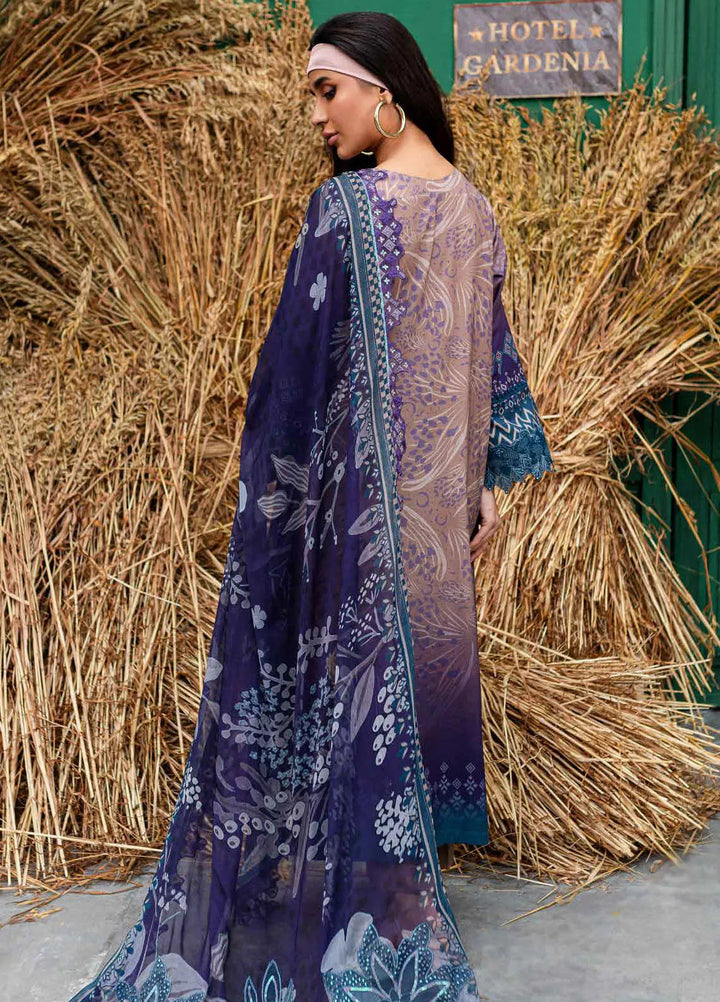 Gardenia By Nureh Embroidered Slub Suit Unstitched 3 Piece NU24GW NSG-168 - Winter Collection