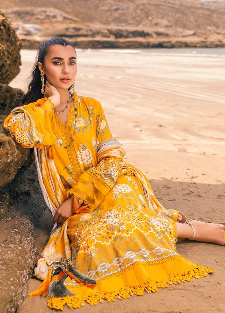 Gardenia By Nureh Embroidered Chikankari Lawn Suits Unstitched 3 Piece NU23GC NSG-106 - Summer Collection