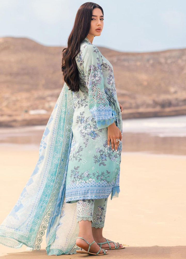 Gardenia By Nureh Embroidered Chikankari Lawn Suits Unstitched 3 Piece NU23GC NSG-107 - Summer Collection