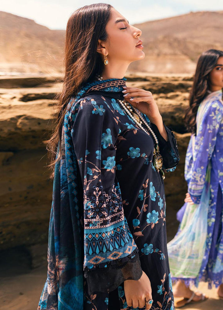 Gardenia By Nureh Embroidered Chikankari Lawn Suits Unstitched 3 Piece NU23GC NSG-108 - Summer Collection