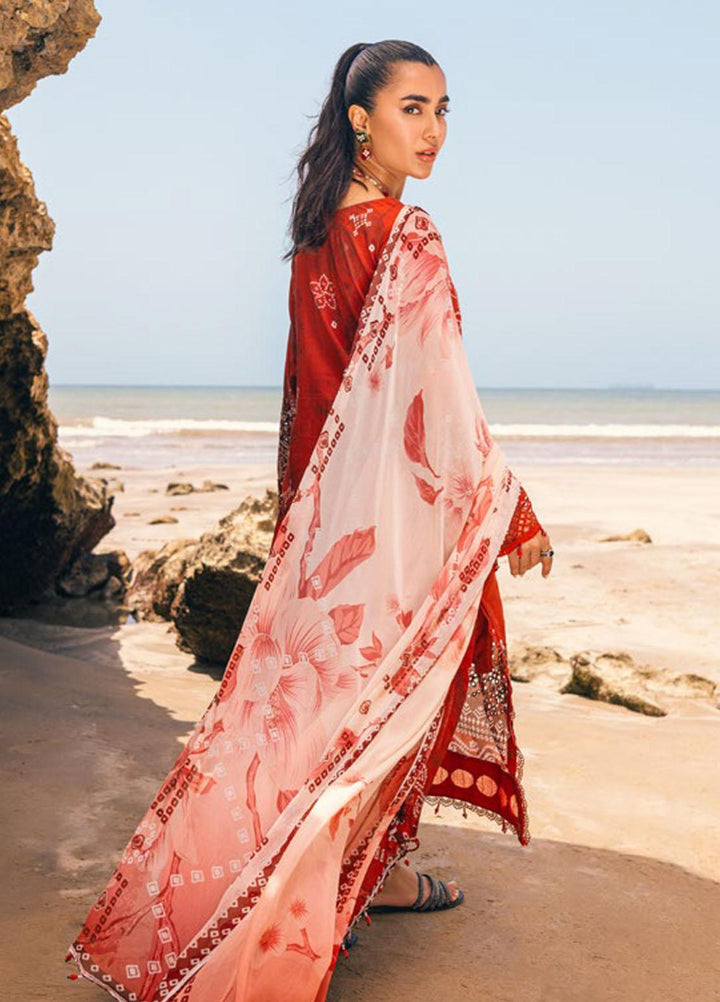 Gardenia By Nureh Embroidered Chikankari Lawn Suits Unstitched 3 Piece NU23GC NSG-112 - Summer Collection