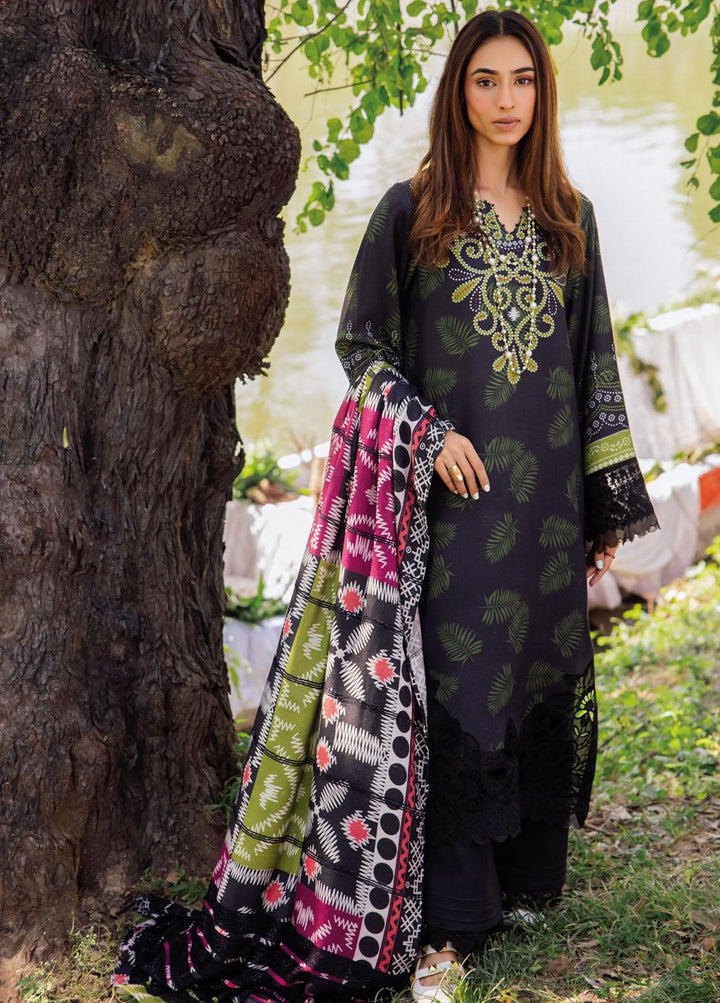 Gardenia By Nureh Embroidered Leather Peach Suits Unstitched 3 Piece NU23LP NSG-133 - Winter Collection