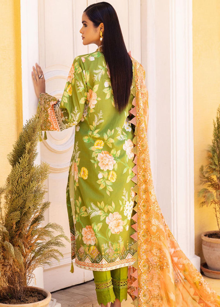 Gardenia By Nureh Embroidered Lawn Suits Unstitched 3 Piece NU23GE NSG-113 - Summer Collection
