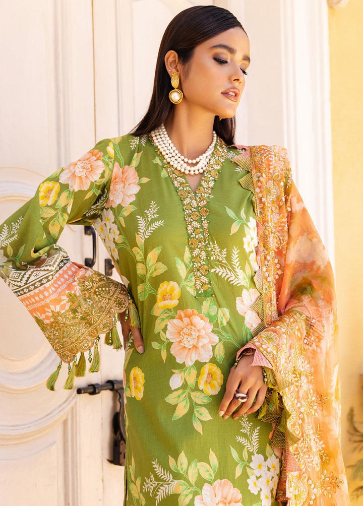 Gardenia By Nureh Embroidered Lawn Suits Unstitched 3 Piece NU23GE NSG-113 - Summer Collection