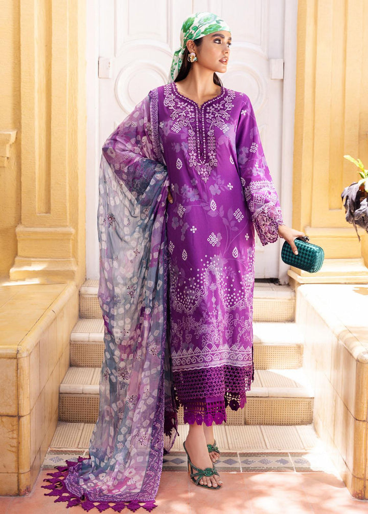 Gardenia By Nureh Embroidered Lawn Suits Unstitched 3 Piece NU23GE NSG-114 - Summer Collection