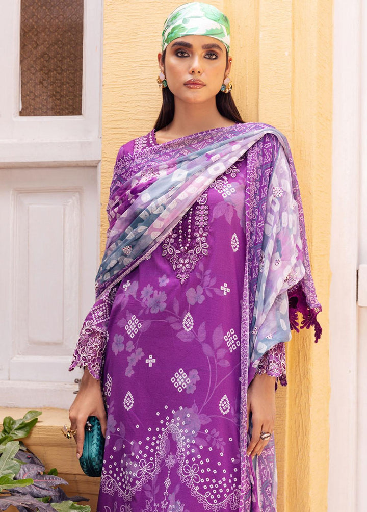Gardenia By Nureh Embroidered Lawn Suits Unstitched 3 Piece NU23GE NSG-114 - Summer Collection