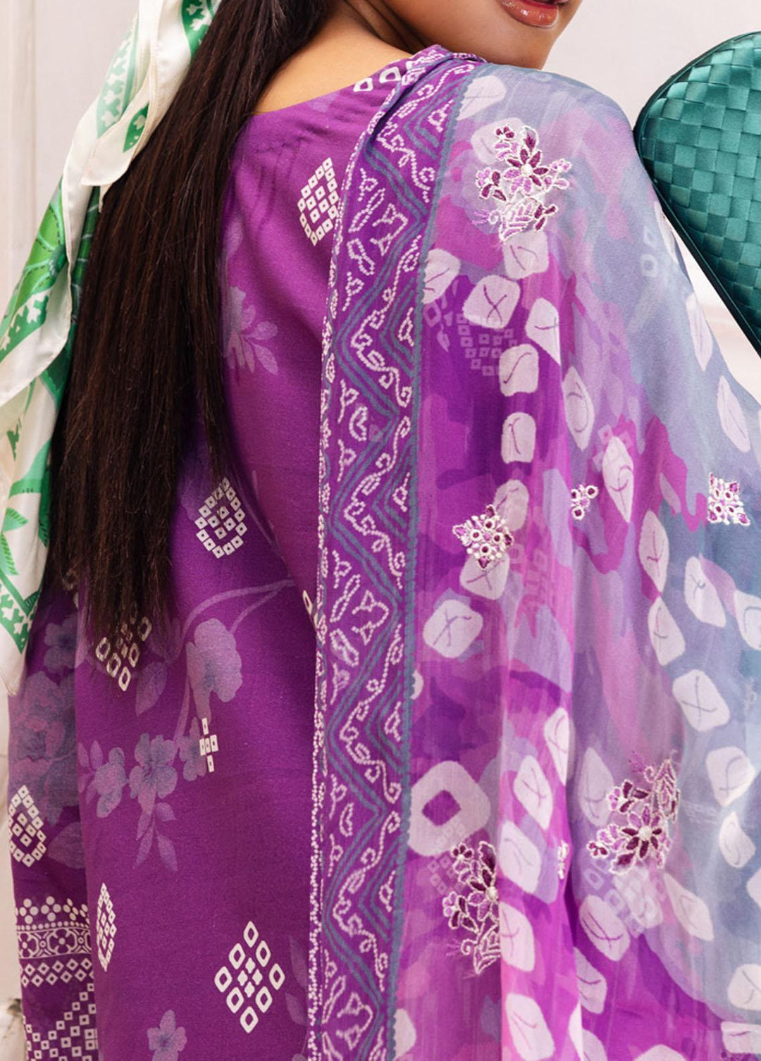 Gardenia By Nureh Embroidered Lawn Suits Unstitched 3 Piece NU23GE NSG-114 - Summer Collection