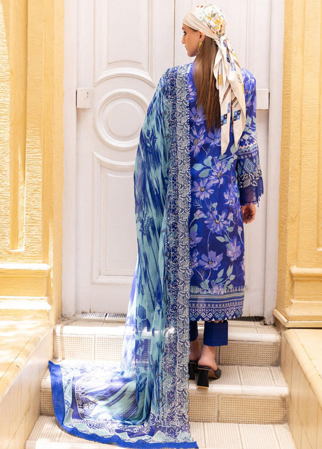 Gardenia By Nureh Embroidered Lawn Suits Unstitched 3 Piece NU23GE NSG-116 - Summer Collection