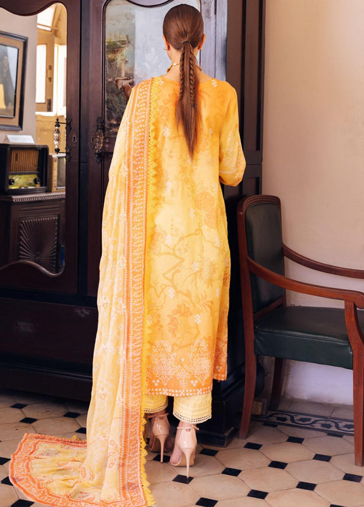 Gardenia By Nureh Embroidered Lawn Suits Unstitched 3 Piece NU23GE NSG-117 - Summer Collection