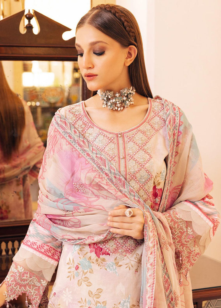 Gardenia By Nureh Embroidered Lawn Suits Unstitched 3 Piece NU23GE NSG-119 - Summer Collection