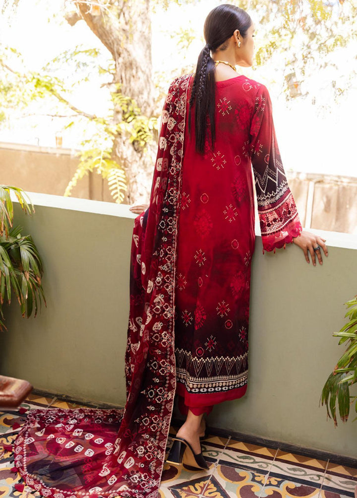 Gardenia By Nureh Embroidered Lawn Suits Unstitched 3 Piece NU23GE NSG-120 - Summer Collection