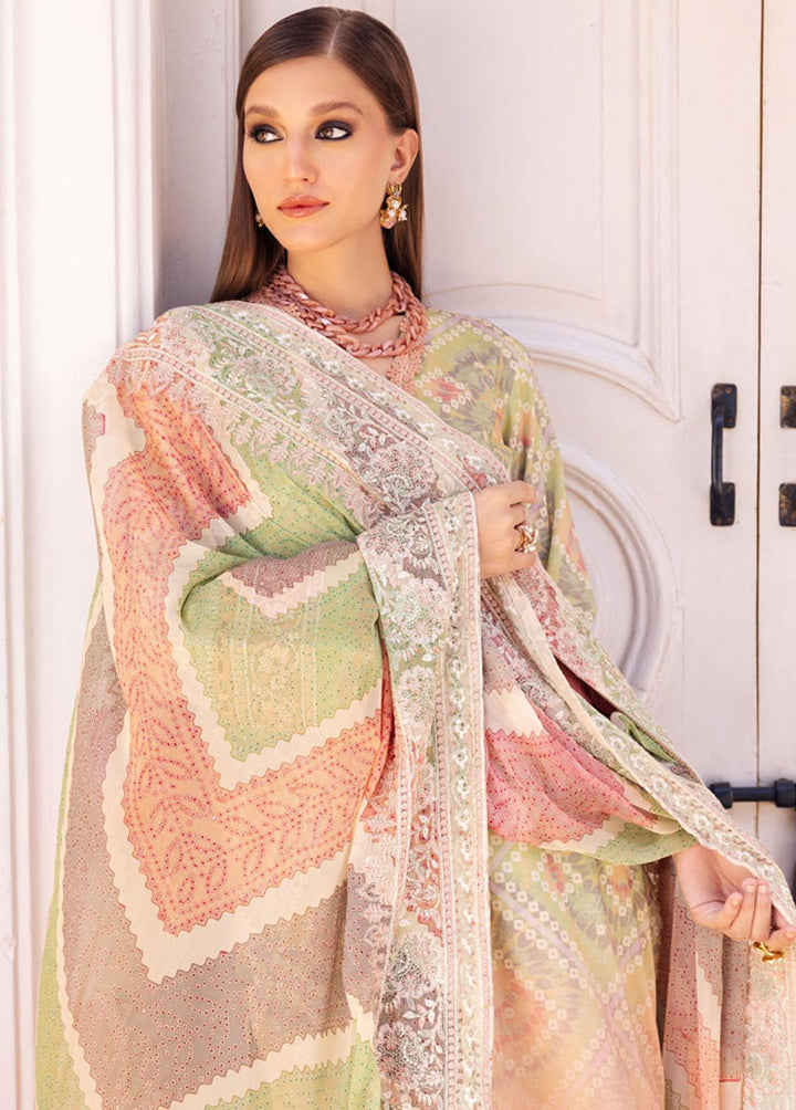 Gardenia By Nureh Embroidered Lawn Suits Unstitched 3 Piece NU23GE NSG-121 - Summer Collection