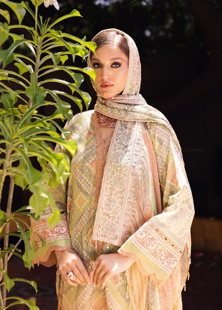 Gardenia By Nureh Embroidered Lawn Suits Unstitched 3 Piece NU23GE NSG-121 - Summer Collection
