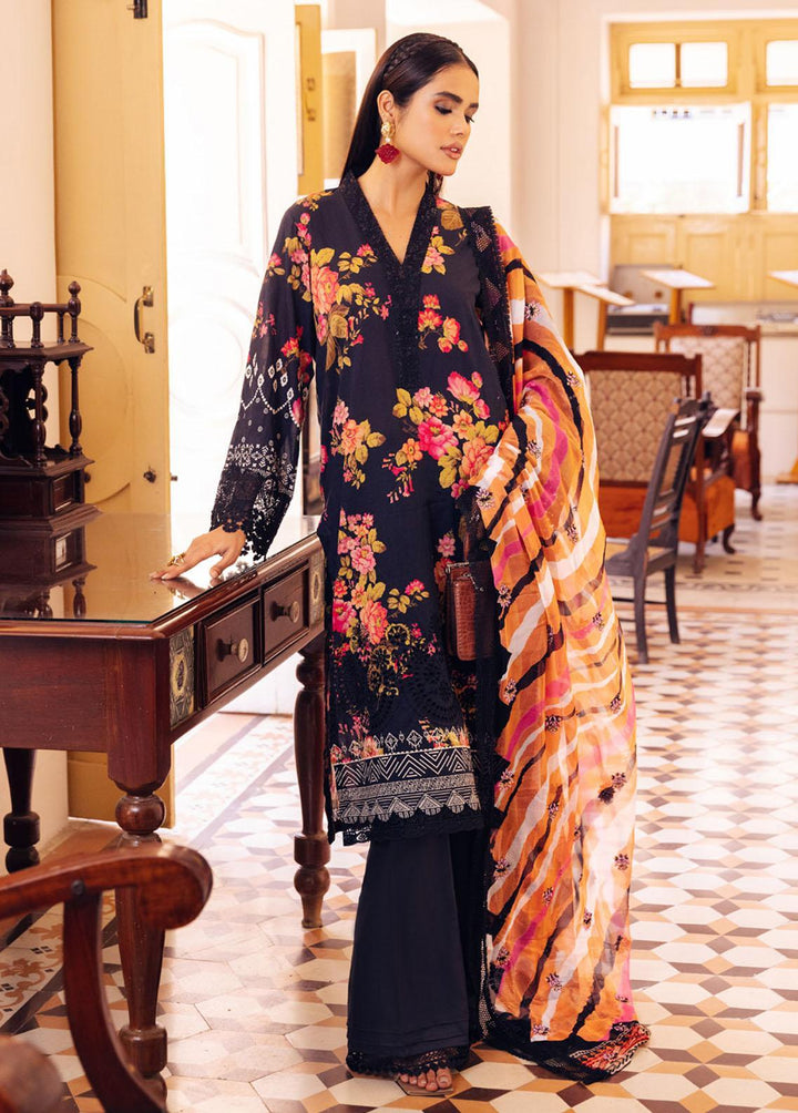 Gardenia By Nureh Embroidered Lawn Suits Unstitched 3 Piece NU23GE NSG-122 - Summer Collection