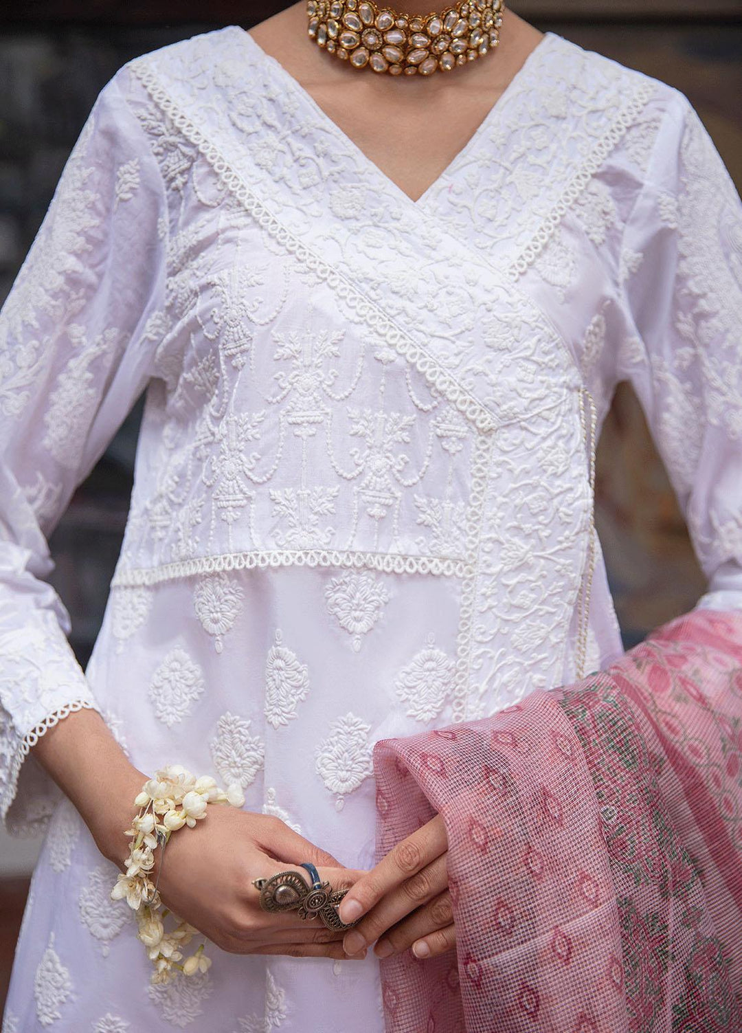 Garnet Clothing Pret Luxury Pret Screen Printed Lawn Shirt NAFEESA