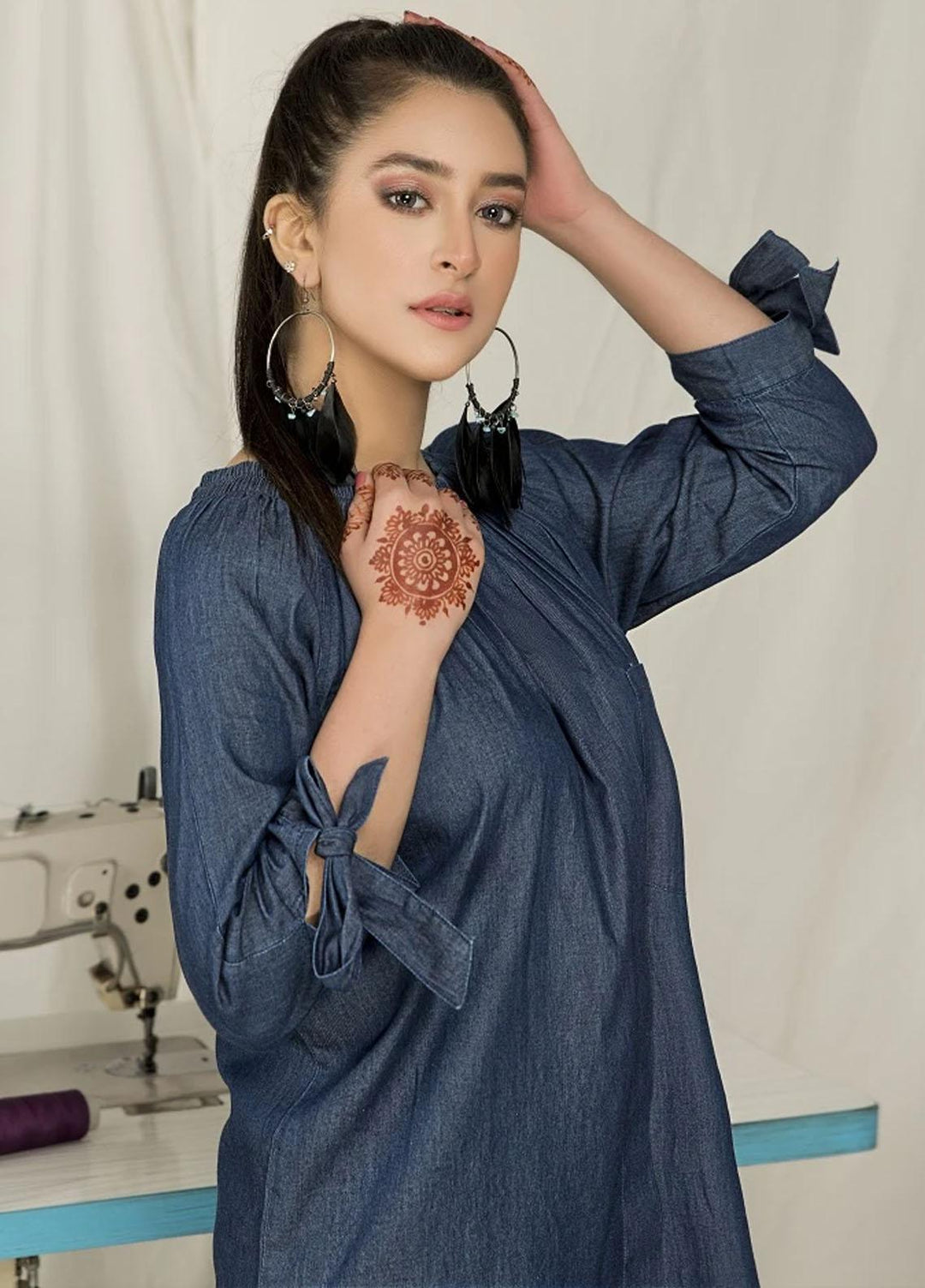 Garnet Clothing Pret Pret Fancy Denim Shirt Lima