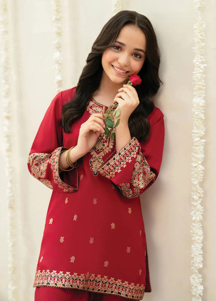 Garnet Clothing Pret Printed Viscose 3 Piece Suit Gull