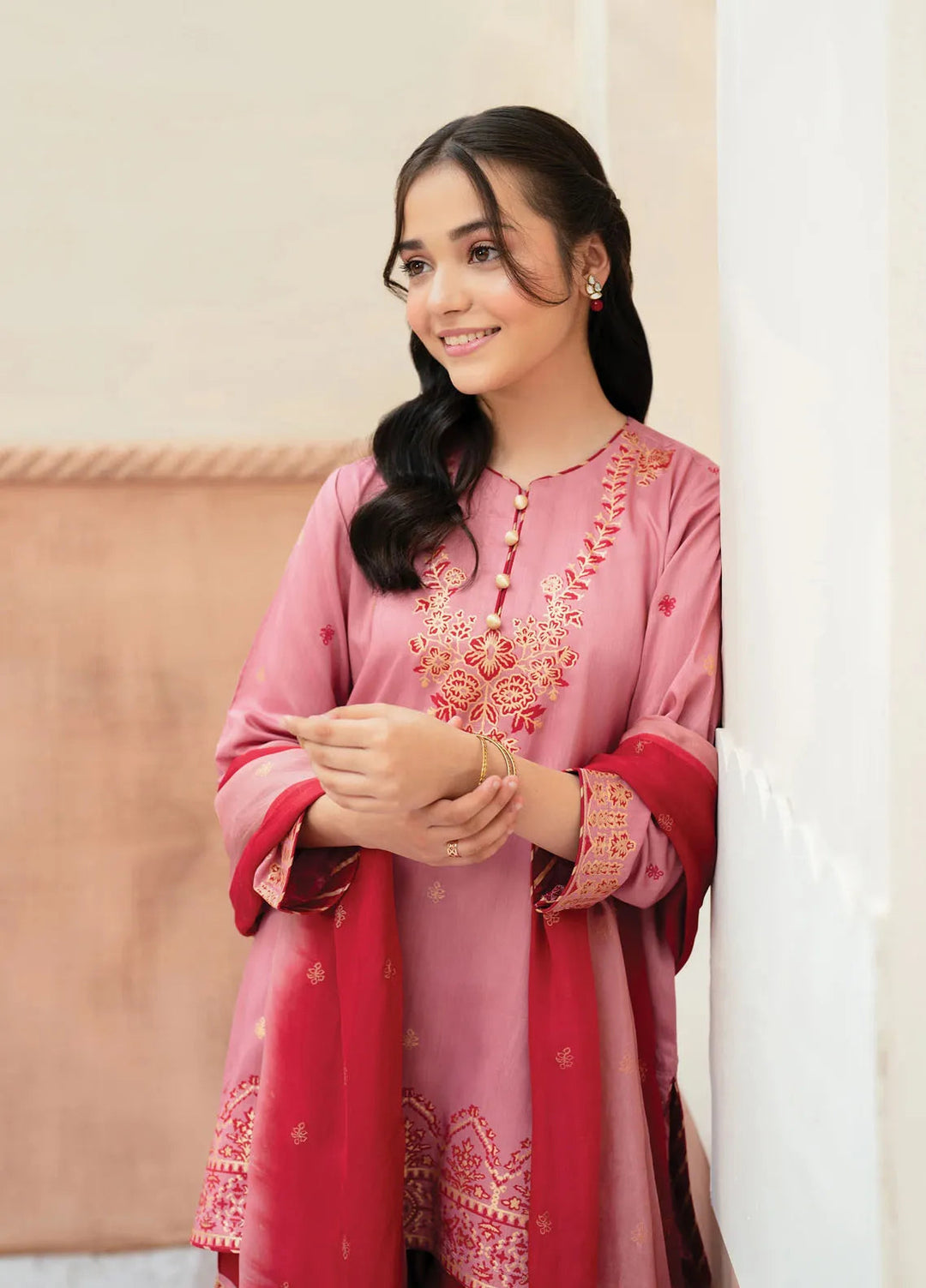 Garnet Clothing Pret Printed Viscose 3 Piece Suit Piper