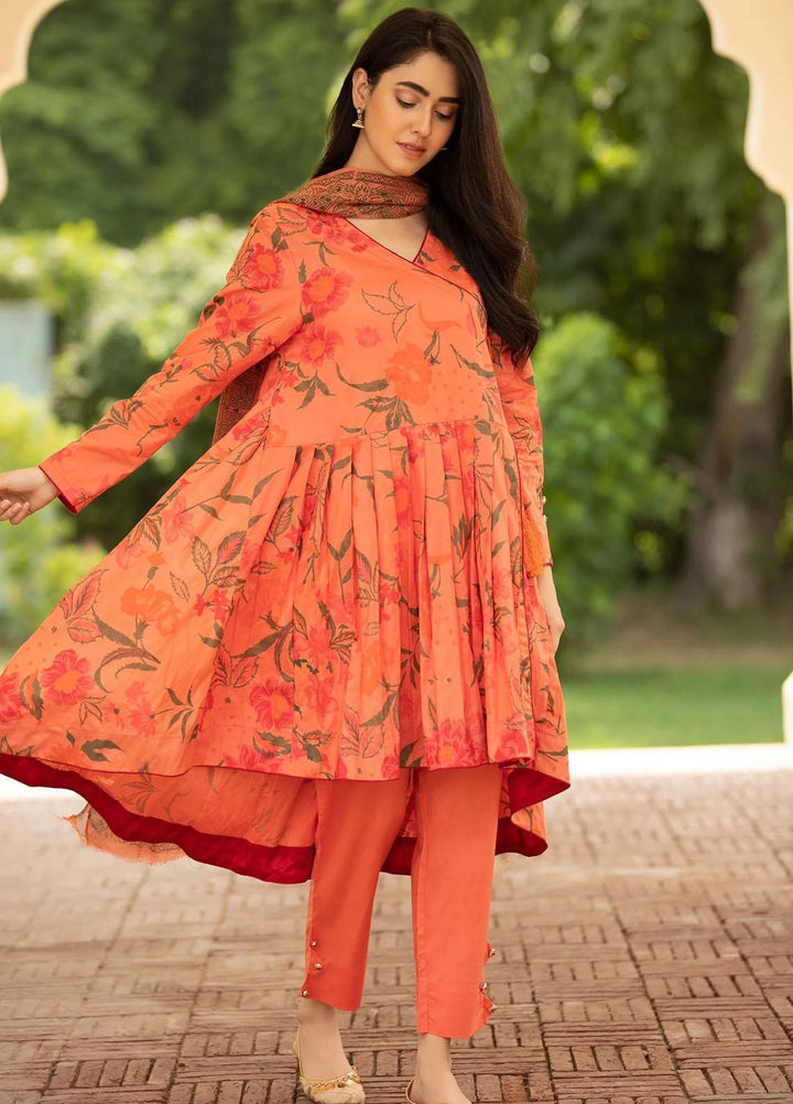Garnet Clothing Pret Screen Printed Cotton Pret 2 Piece Suit MAGNOLIA
