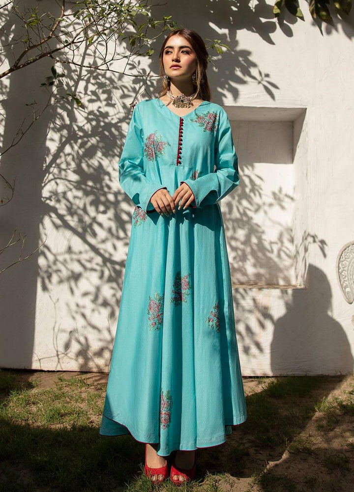 Garnet Clothing Pret Luxury Pret Screen Printed Lawn Frock KHUWAB