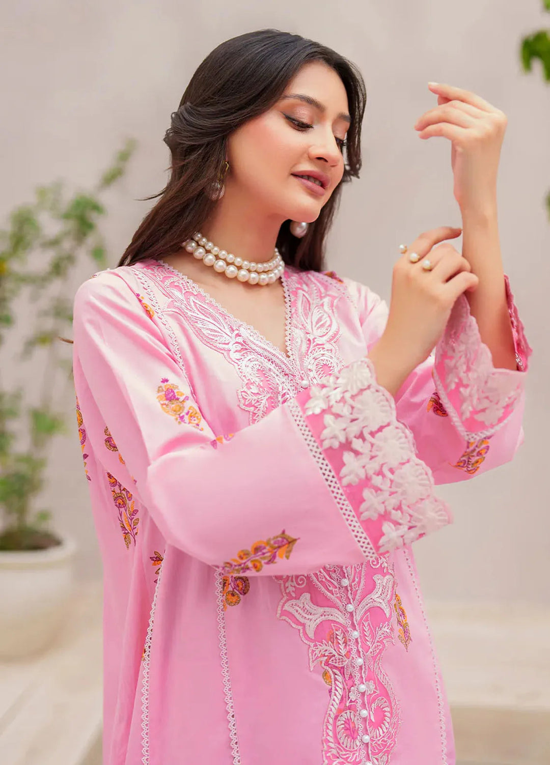 Garnet Pret Embroidered Cotton Lawn 3 Piece Suit Malina