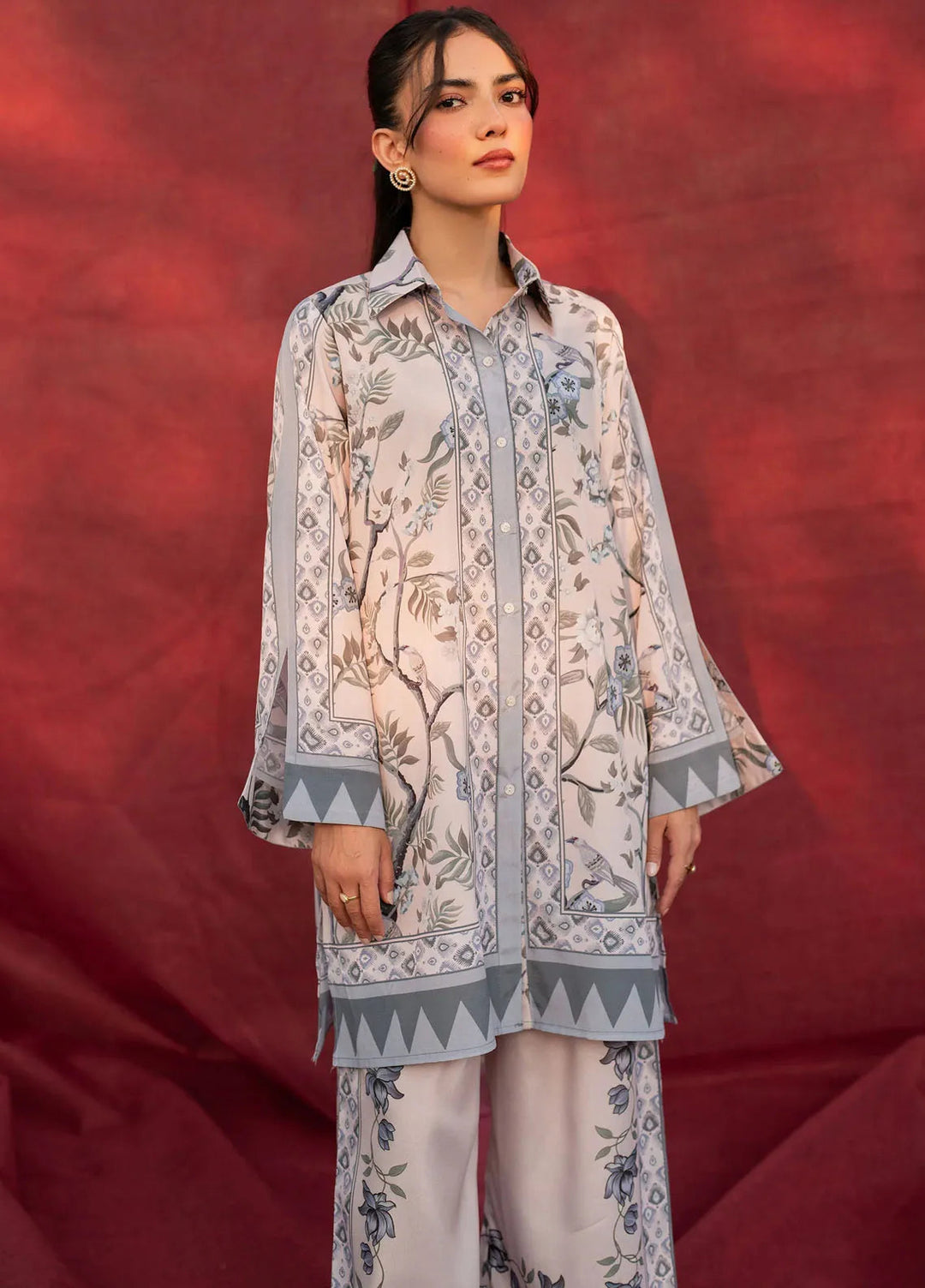 Garnet Pret Printed Crepe 2 Piece Suit Scilla