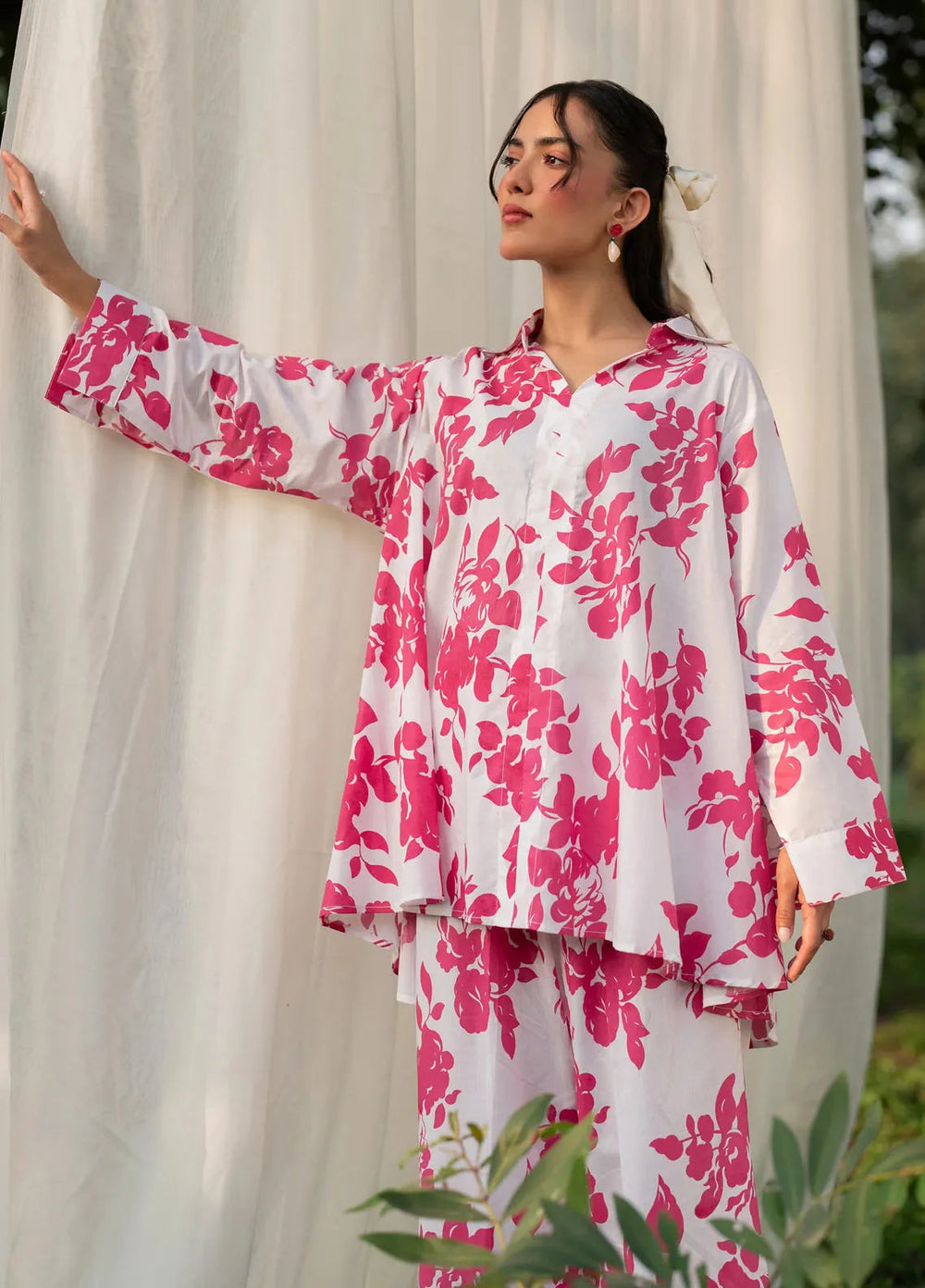 Garnet Pret Printed Karandi 2 Piece Suit Amaryllis