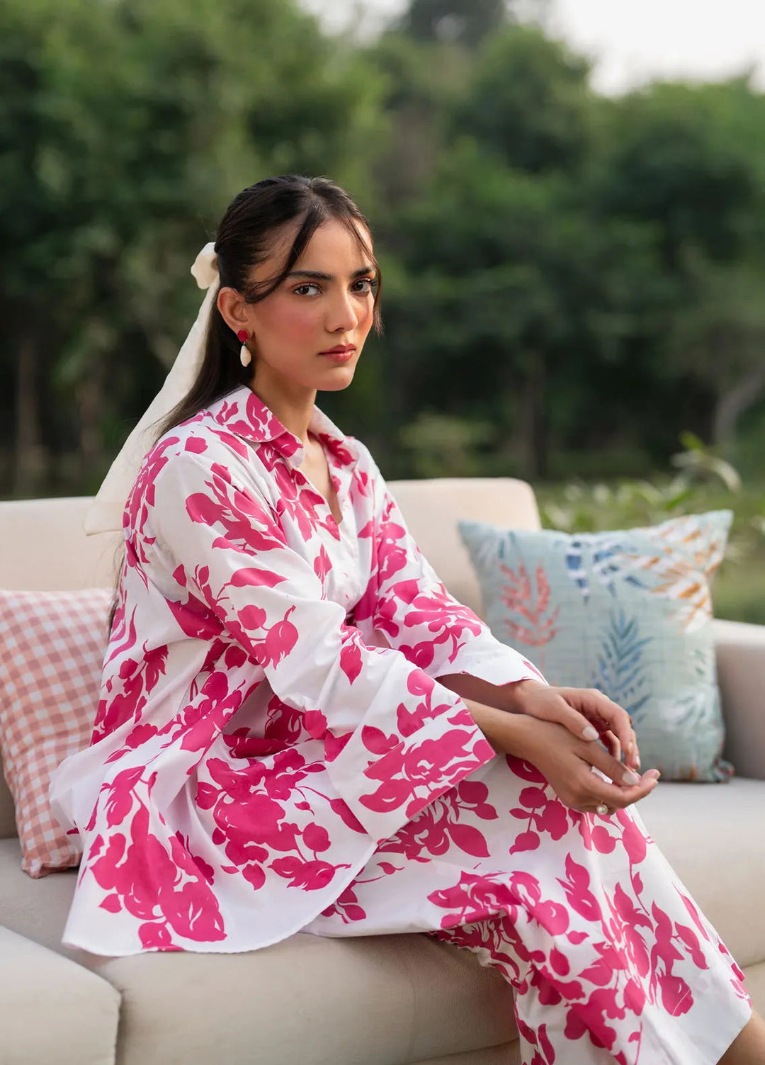 Garnet Pret Printed Karandi 2 Piece Suit Amaryllis
