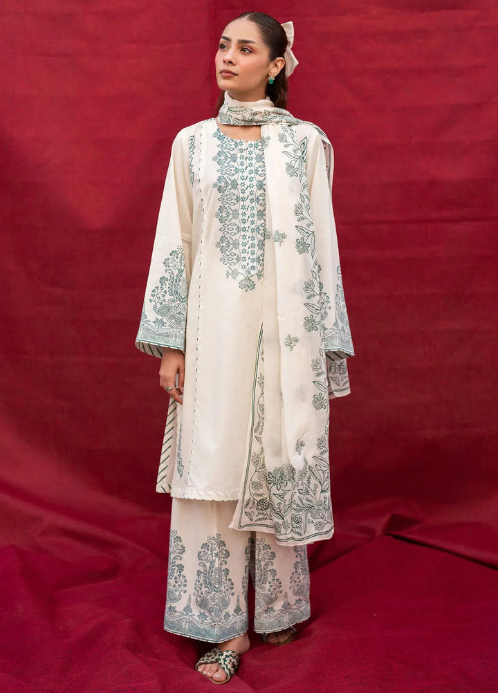 Garnet Pret Embroidered Karandi 3 Piece Suit Erica