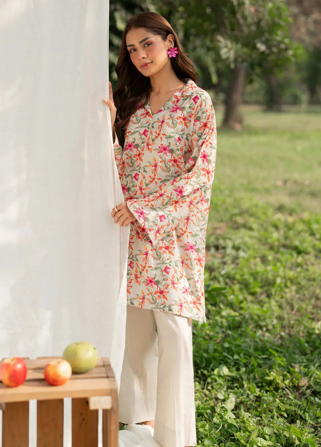 Garnet Pret Printed Khaddar 2 Piece Suit Juniper