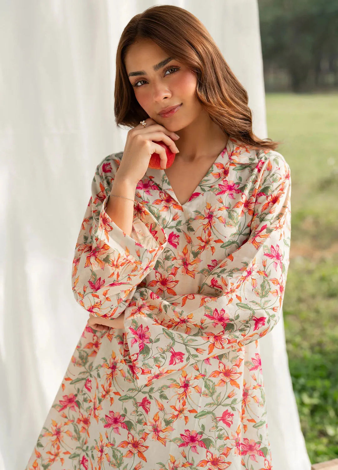 Garnet Pret Printed Khaddar 2 Piece Suit Juniper