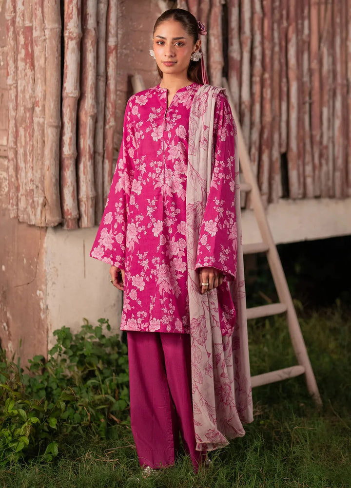 Garnet Pret Printed Khaddar 3 Piece Suit Paloma