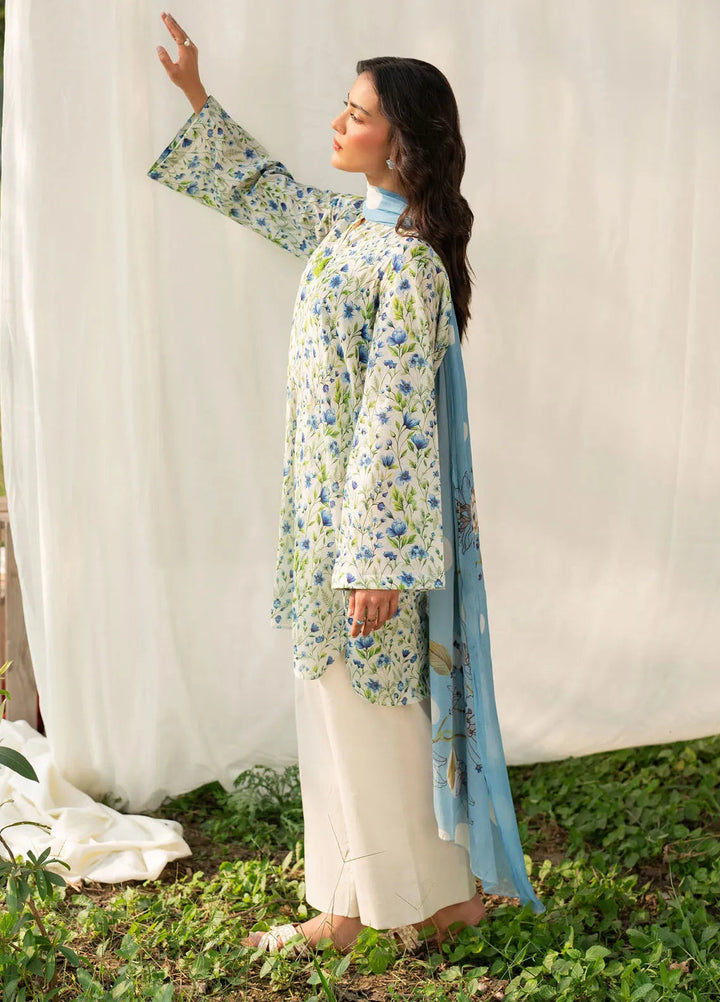 Garnet Pret Printed Khaddar 3 Piece Suit Zephyr