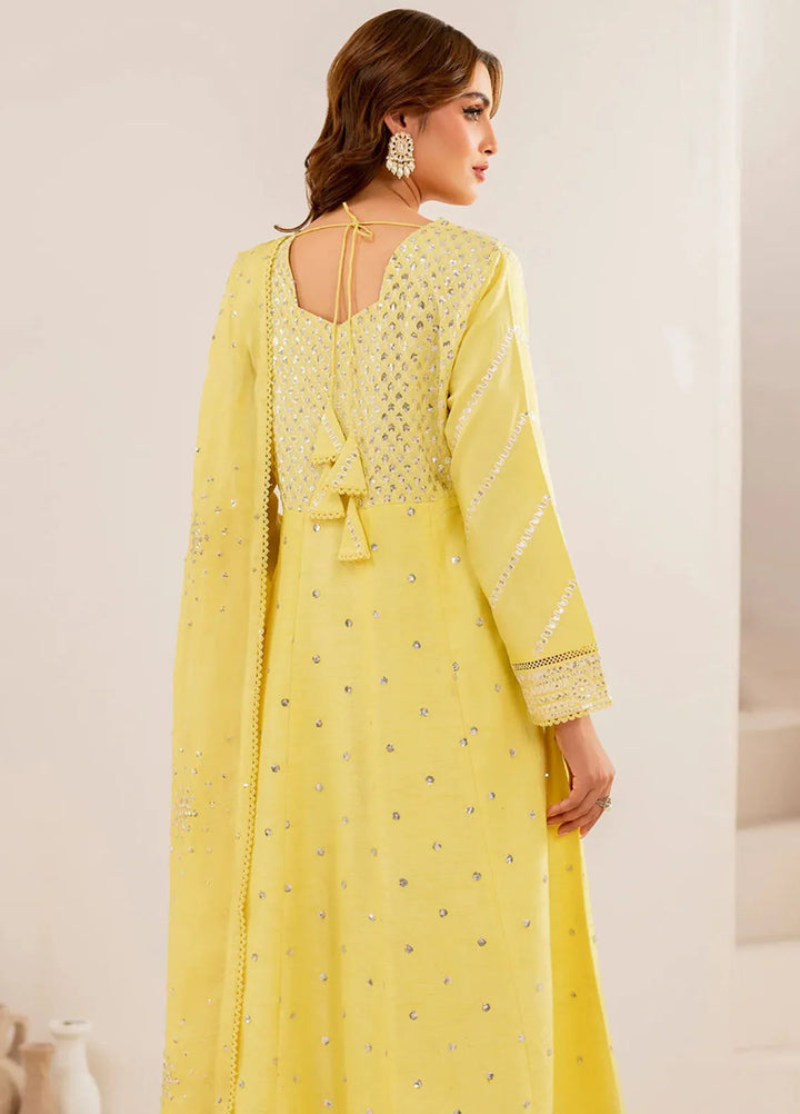 Garnet Pret Embroidered Raw Silk 3 Piece Suit Nameera