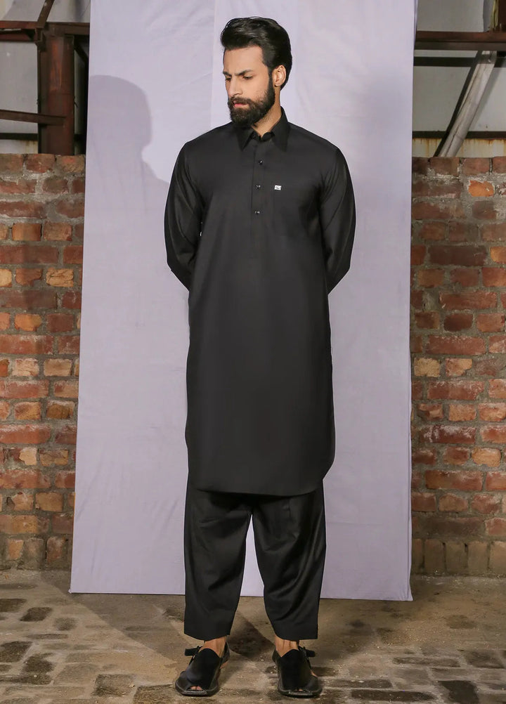 Gem Garments Casual Men Shalwar Kameez - Mochi